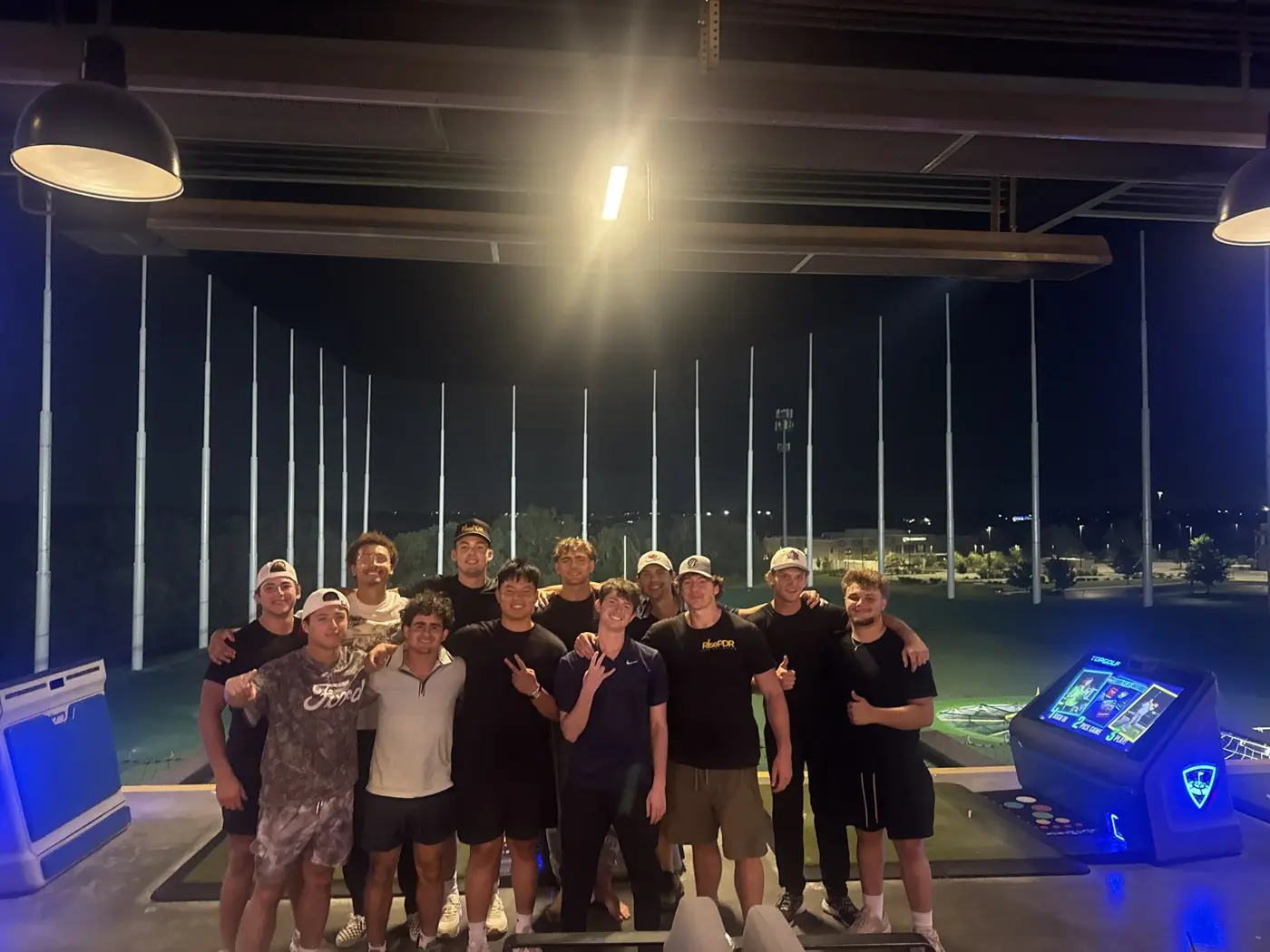 The Rise team at Topgolf